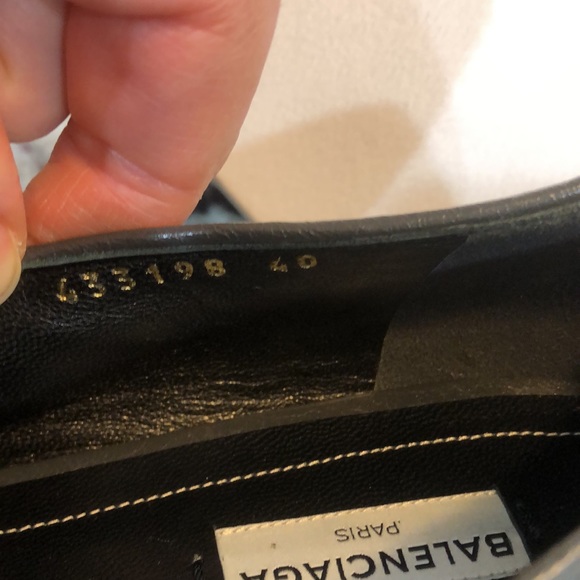 BALENCIAGA
Gris Fossile Leather Studded Loafers - Picture 11 of 11